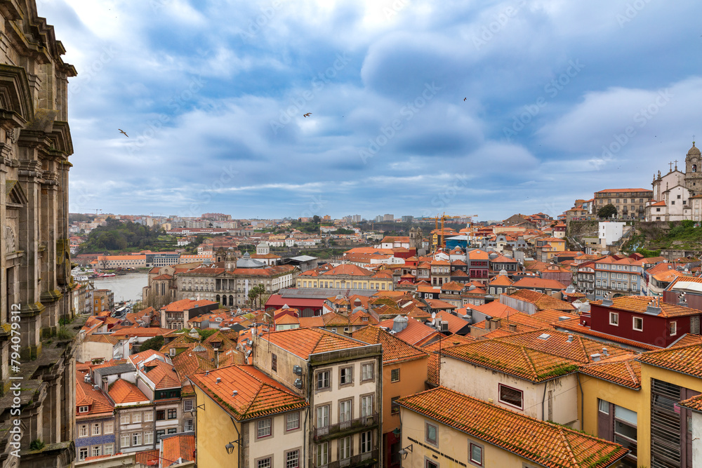 Porto, Portugal - 03 14 2024: View of the old, historic, very picturesque district of Porto Porto, Portugal - 03 14 2024: View of the old, historic, very picturesque district of Porto