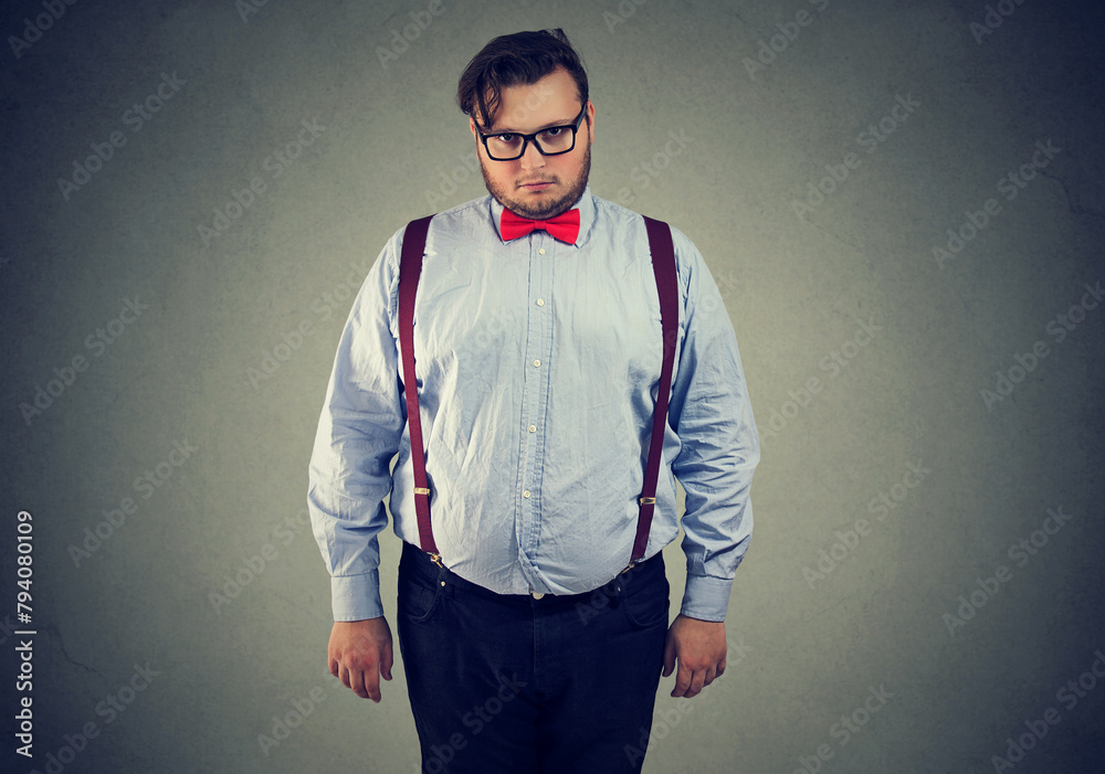 Portrait of a serious eccentric young man Portrait of a serious eccentric young man