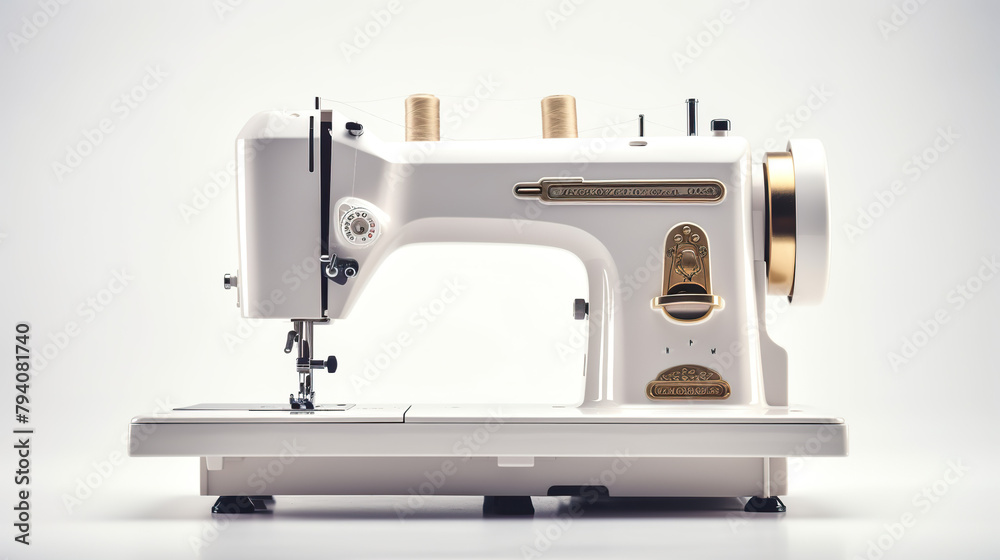 Concept of sewing isolated on a white background