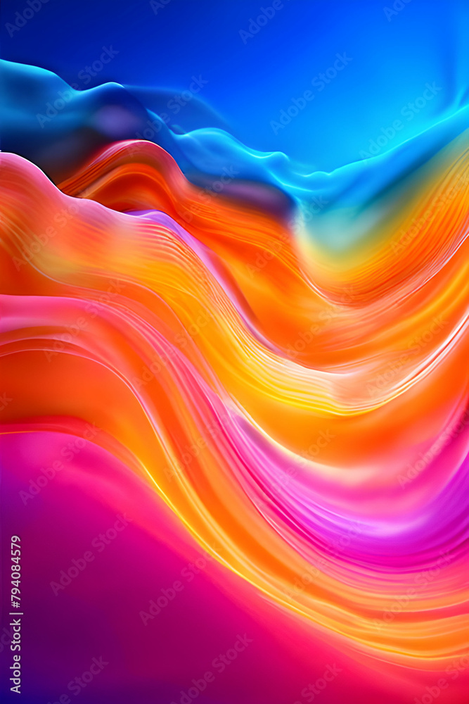abstract colorful mobile 3d  background