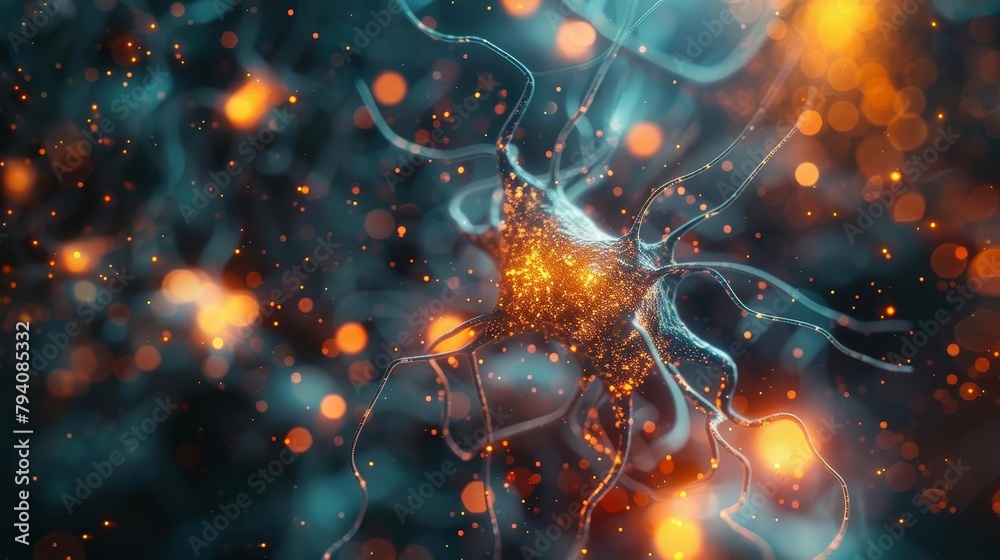 neurons firing in the brain representing creativity innovation and imagination abstract 3d render neurons firing in the brain representing creativity innovation and imagination abstract 3d render