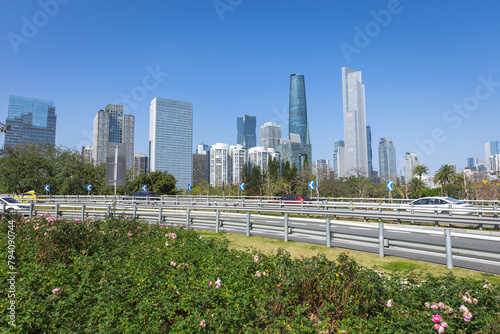 Cityscape in Guangzhou Guangdong China