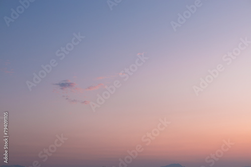 Sunset cleanly sky simple background