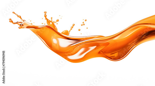 Digital technology fluid splash isolated abstract poster background