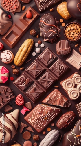An assortment of delectable chocolates and sweets