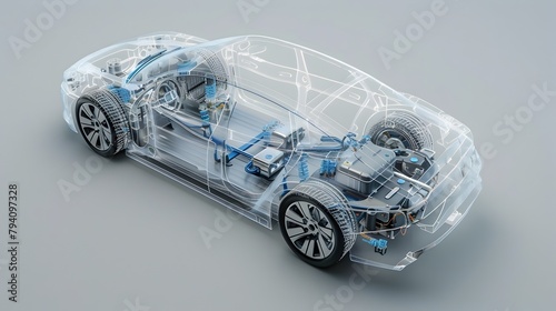 Transparent Electric Vehicle: A Glimpse into the Future of Automotive Innovation photo