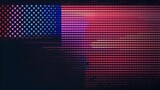 American Flag Redefining Tradition with a Modern Pixelated Digital Rendition