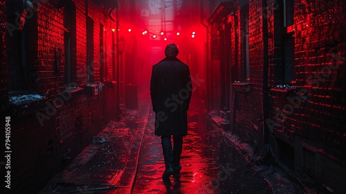 Authentic stock photos depict cinematic scenes with high-contrast color combinations and moody lighting resembling still frames from a film noir or thriller movie photo