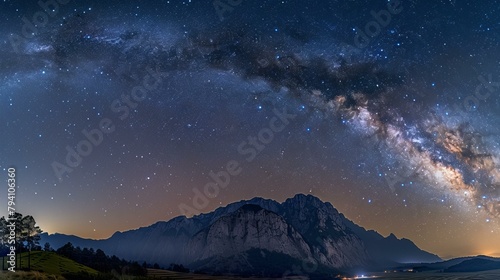 b Starry Night Over the Mountains 