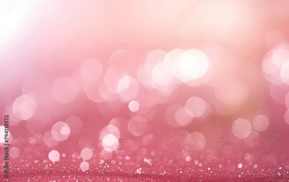Sparkling Pink Bokeh Background