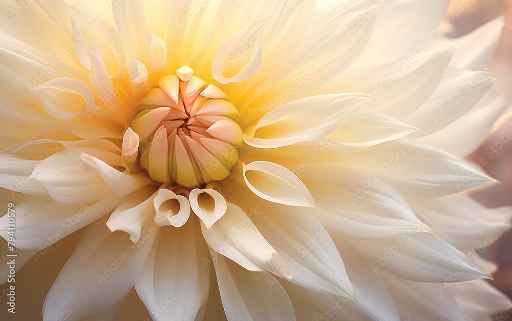 Glowing Dahlia Close-Up Glowing Dahlia Close-Up