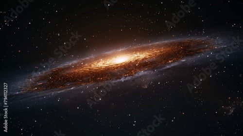 Galaxy  A 3D visualization of the Sombrero Galaxy