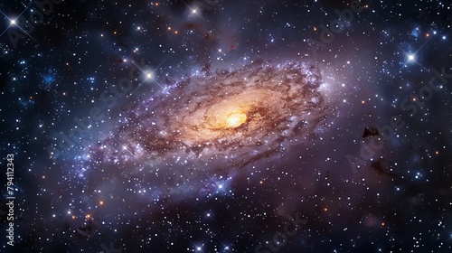 Galaxy: A 3D visualization of the Triangulum Galaxy