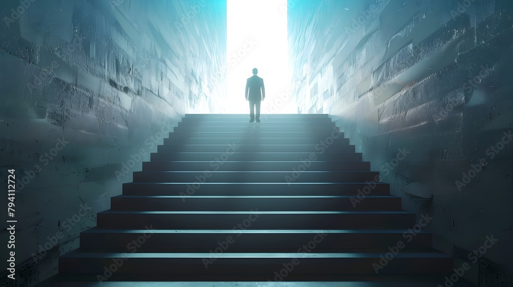 A Businessman's Journey: Climbing the Staircase of Challenges Towards Enlightened Success