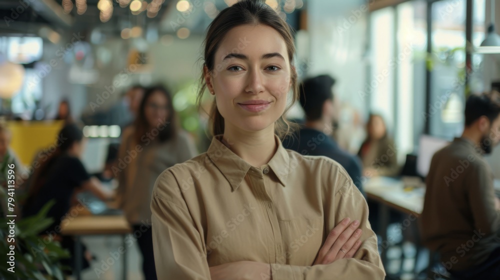 Confident Professional in Modern Office Confident Professional in Modern Office