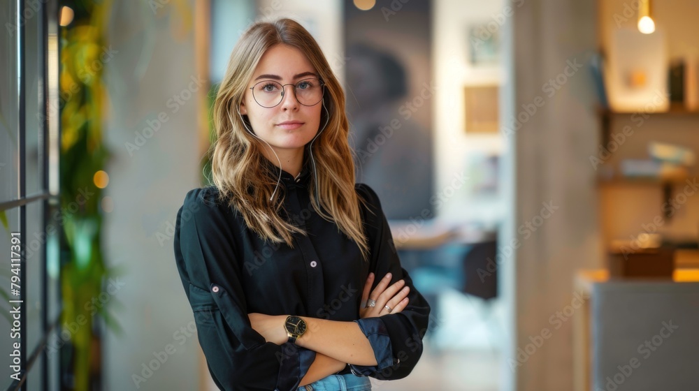 Confident Professional Woman Standing Confident Professional Woman Standing
