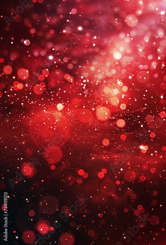 A mesmerizing background of red lights with sparkling bokeh effect, adding a touch of magic and warmth to any design