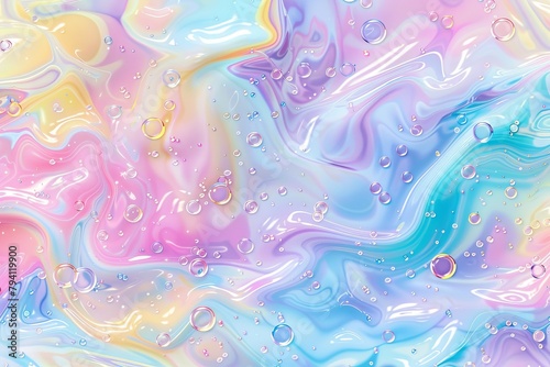 Colorful Abstract Soap Bubble Art