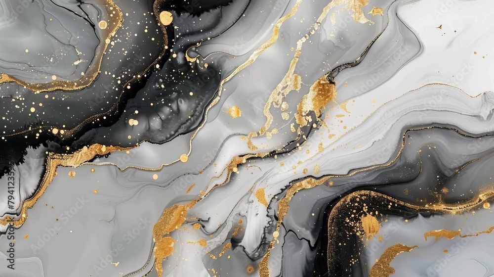 abstract marble ink painting texture black gray gold luxury background abstract marble ink painting texture black gray gold luxury background