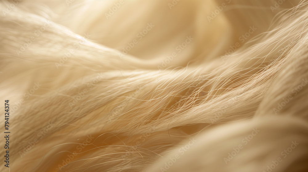 Lustrous Silk Threads in Close-Up Detail Lustrous Silk Threads in Close-Up Detail