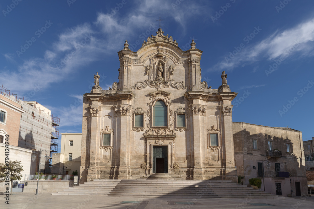 Church of St. Francis of Assisi. Matera, Basilicata, Italy