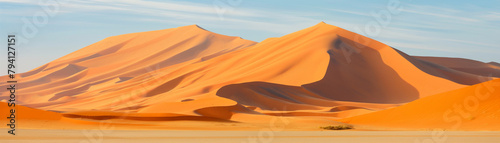 Dunas de areia no deserto - Paisagem 