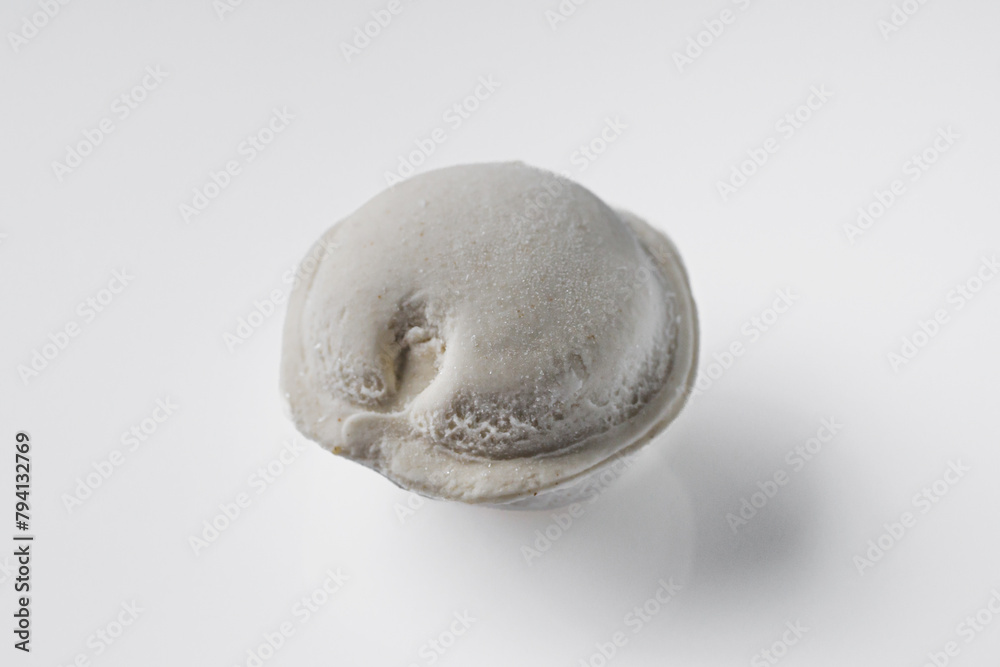 frozen dumplings on a white background frozen dumplings on a white background