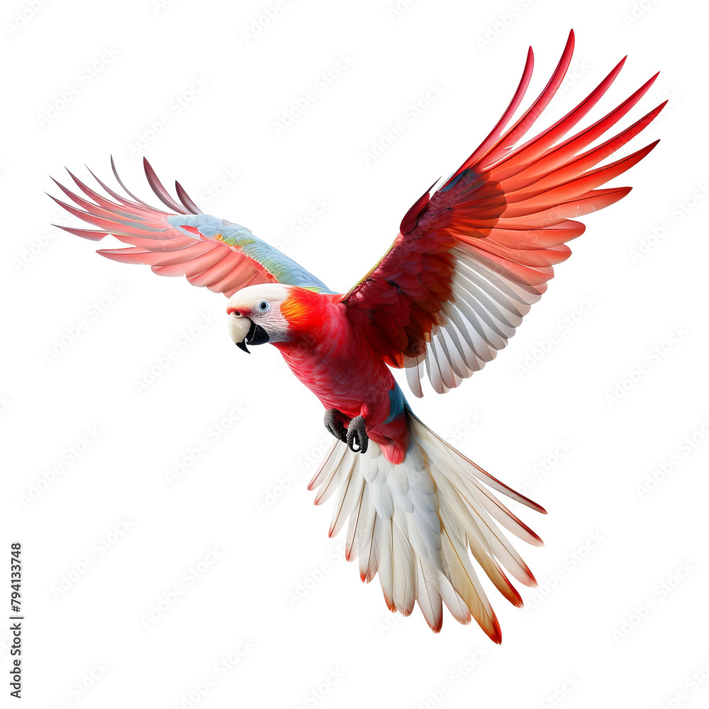 Fototapeta premium macaw isolated on white background