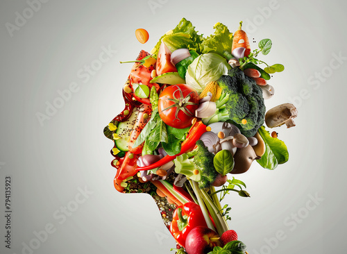 Ausgewogene und abwechslungsreiche Ernährung mit viel Gemüse und Obst
