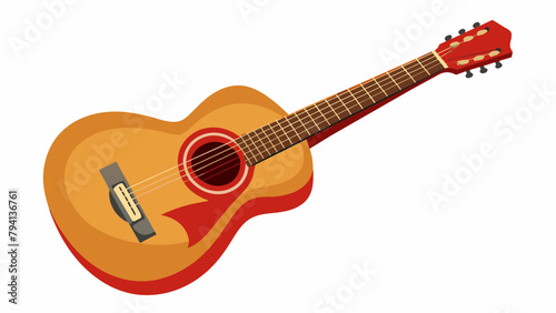 acoustic guitar isolated