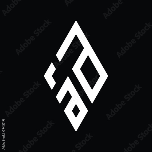 kite vector monogram design forming the letter "a"