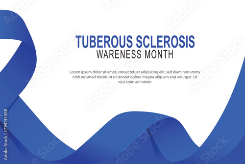 Tuberous Sclerosis Awareness Month background.
