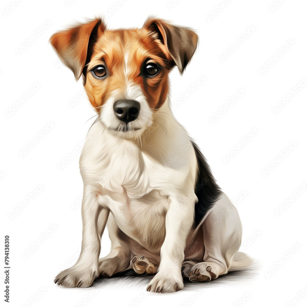 clipart jack russel terrier sitting сreated with Generative Ai clipart jack russel terrier sitting сreated with Generative Ai