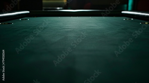 Cinematic Lighting on a Dark Green Poker Table Generative AI © Alex