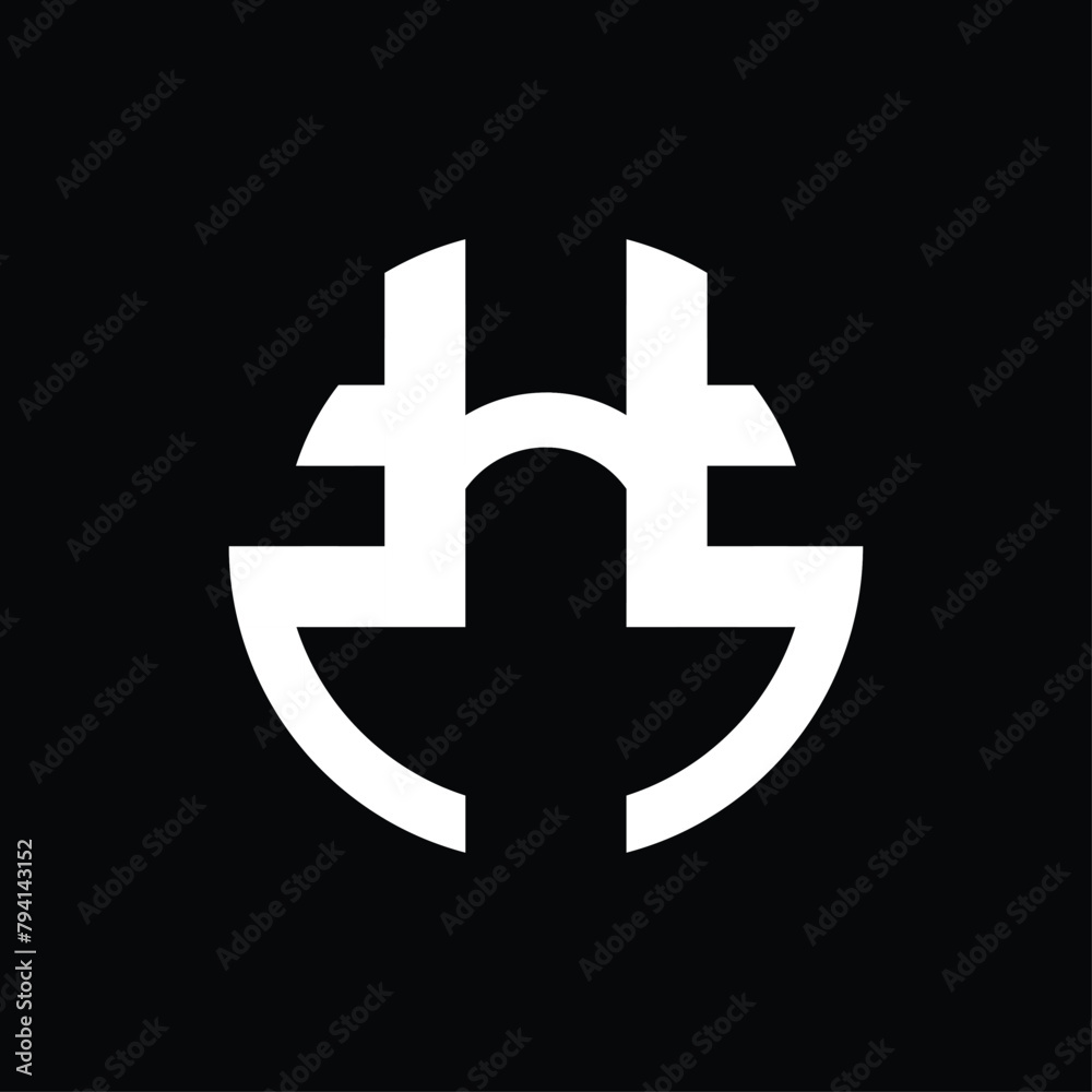 Obraz premium abstract monogram logo vector design