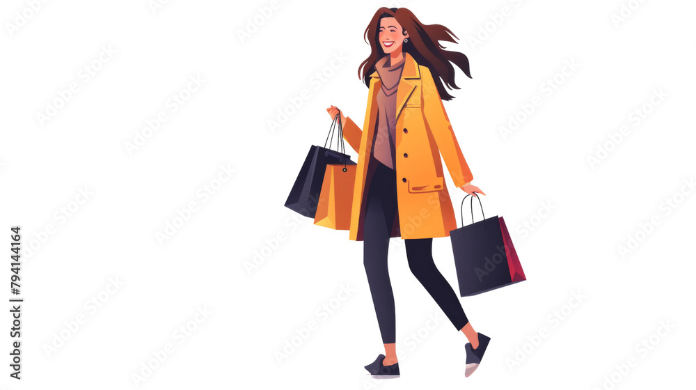 Woman enjoying shopping
