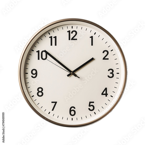 wall clock isolated on white