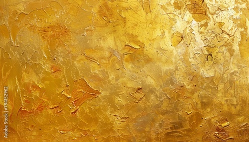 Golden texture abstract print on canvas photo