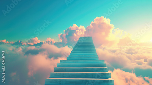 Stairway to Aspirations: Skyward Steps to the Blue