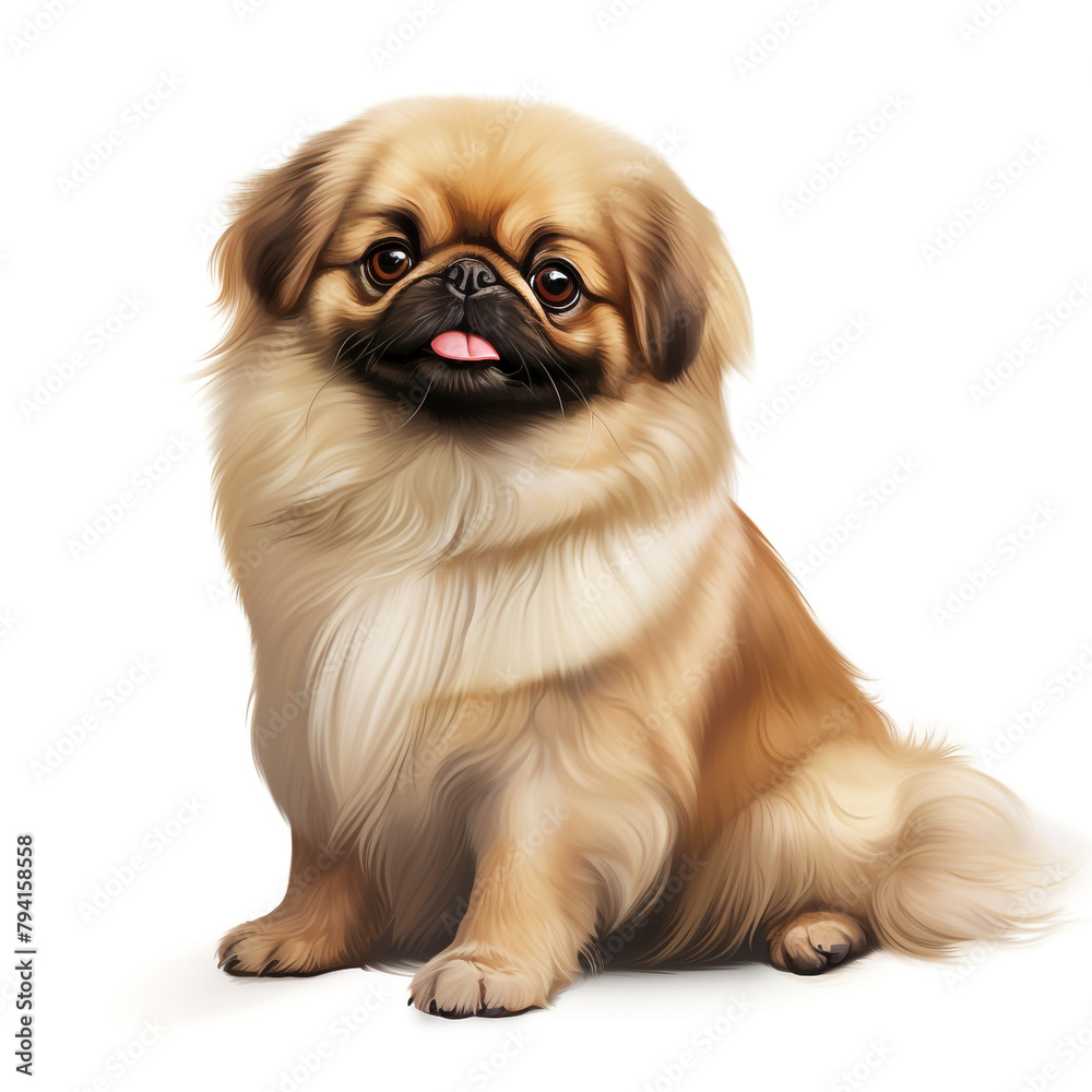 clipart pekingese sitting сreated with Generative Ai clipart pekingese sitting сreated with Generative Ai