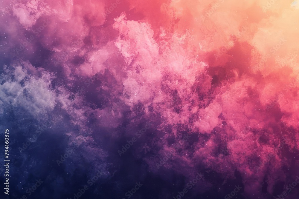 Gradient noise, soft pixel clouds, abstract digital fog, color transitions