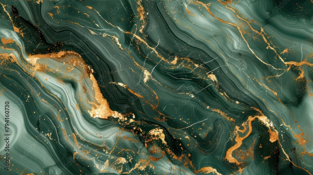 Marble dark green gold abstract seamless pattern background Marble dark green gold abstract seamless pattern background
