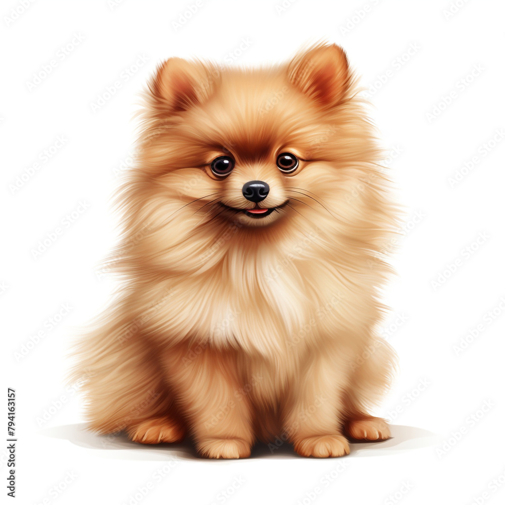 clipart pomeranian sitting сreated with Generative Ai clipart pomeranian sitting сreated with Generative Ai