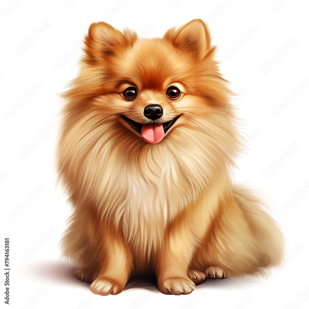 clipart pomeranian sitting сreated with Generative Ai clipart pomeranian sitting сreated with Generative Ai
