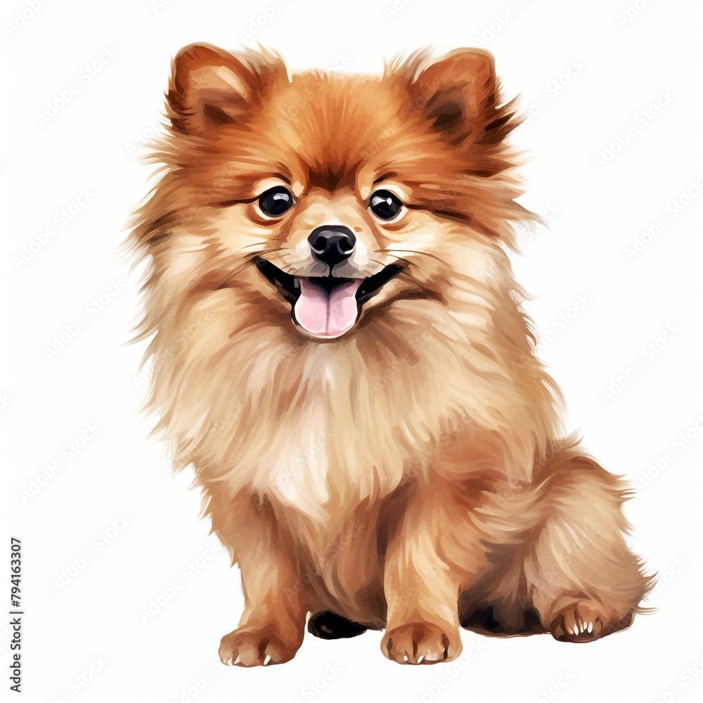 clipart pomeranian sitting сreated with Generative Ai clipart pomeranian sitting сreated with Generative Ai