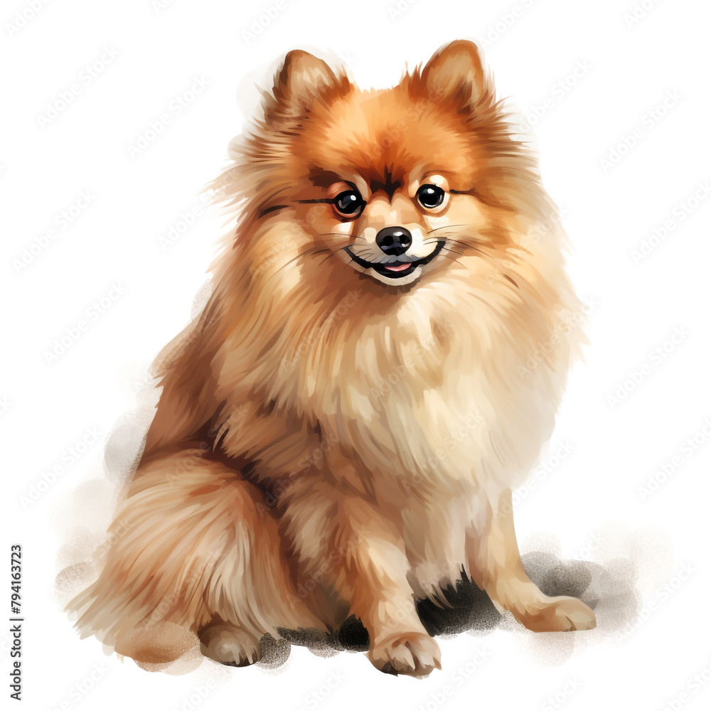 clipart pomeranian sitting сreated with Generative Ai clipart pomeranian sitting сreated with Generative Ai