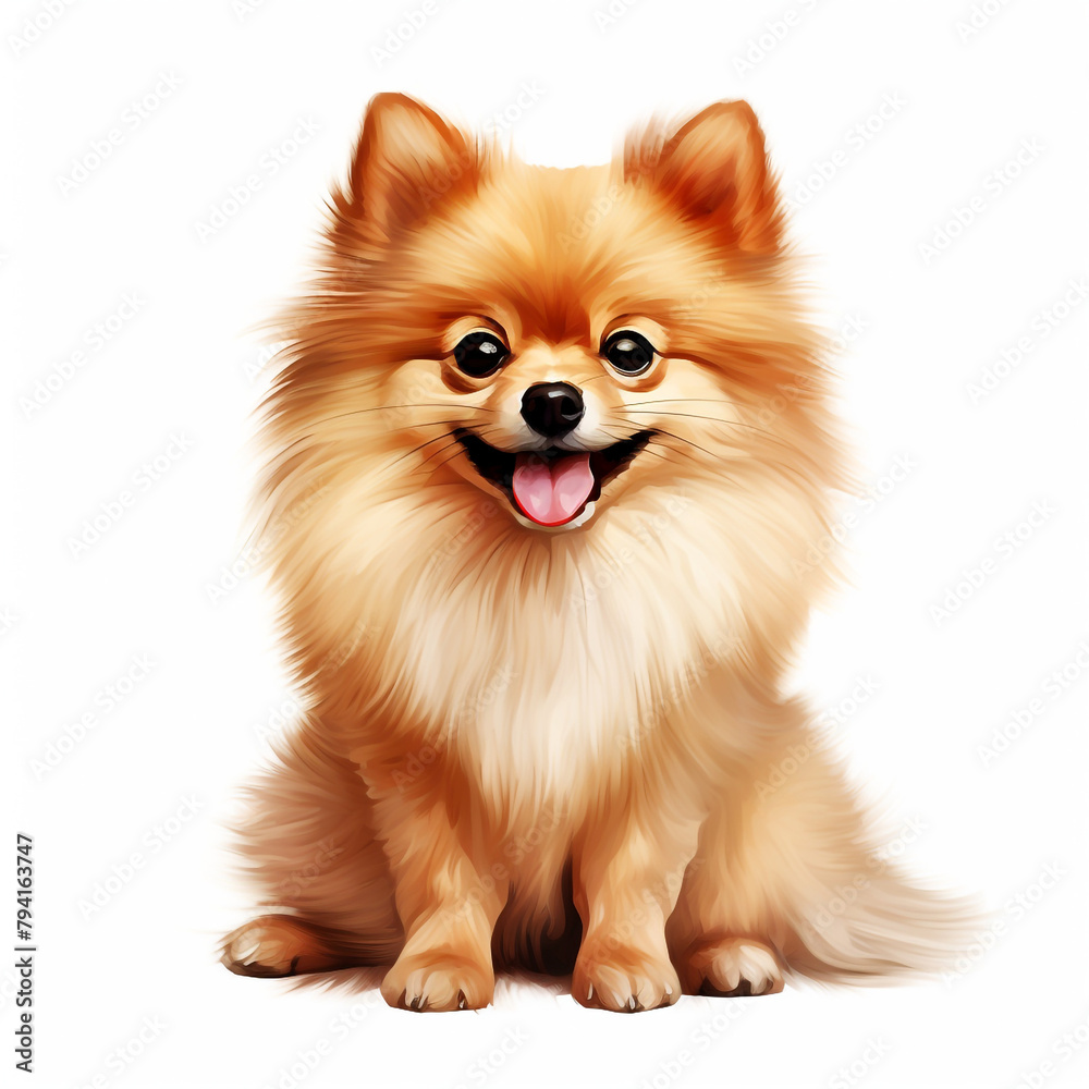 clipart pomeranian sitting сreated with Generative Ai clipart pomeranian sitting сreated with Generative Ai