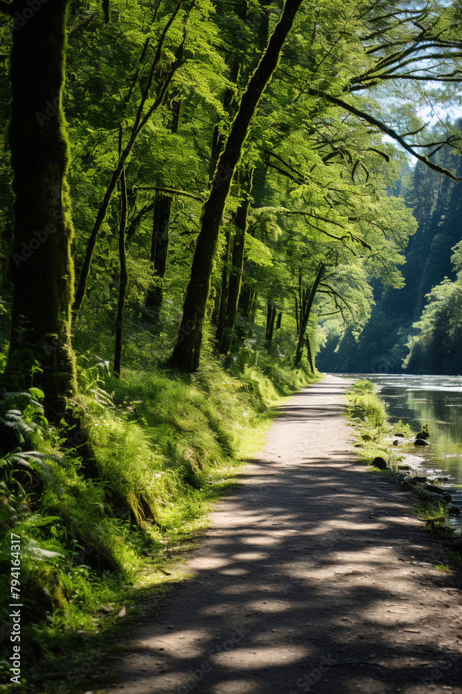 Obraz premium river in the forest.