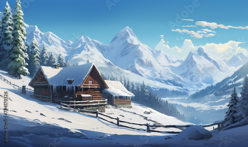 swiss alpine village