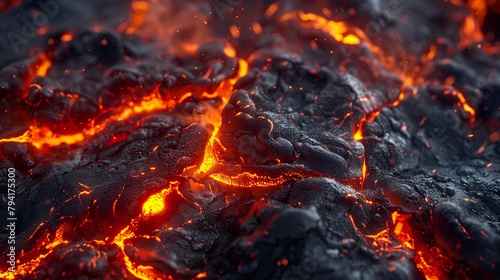 molten lava background, volcanic ash